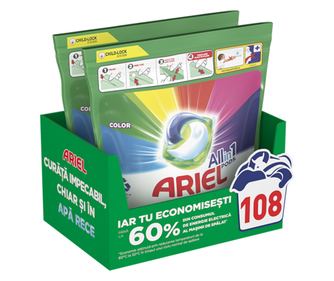 2x ARIEL ALLIN1 PODS DETERGENT CAPSULE COLOUR 54BUC