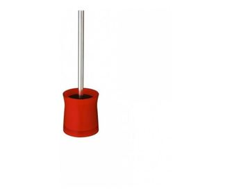 Perie WC Ridder Disco, rosu lucios, plastic acrilic