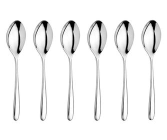 Set 6 lingurite ceai/cafea INOXRIV NOVECENTO, otel inoxidabil 18/10, L13,5cm, grosime 3,5mm, finisaj lucios