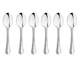 Set 6 lingurite ceai/cafea INOXRIV YORK, inox 18/0, L14cm, grosime 2mm, finisaj lucios