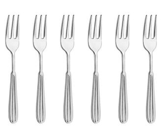 Set 6 furculite desert INOXRIV NOVIA, inox 18/0, L14,3cm, grosime 3mm, finisaj lucios