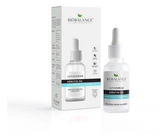 Super Serum Arbutin-HA cu Alpha-Arbutina 2% + Acid Hialuronic 4D 2%, Impotriva Petelor Pigmentare, Bio Balance, 30 ml