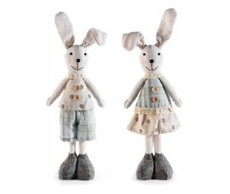 Set od 2 tekstilne figurice uskrsnog zeca 10x6,5x44 cm