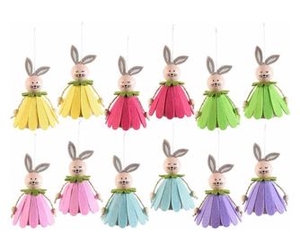 Set od 12 figurica uskrsnog zeca 7x11 cm