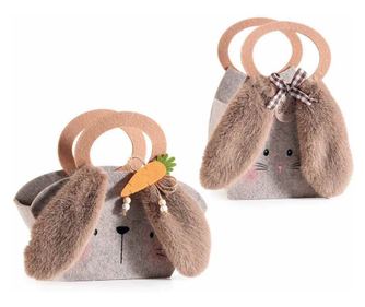 Set od 2 tekstilne torbe za zeca 12x9x19 cm