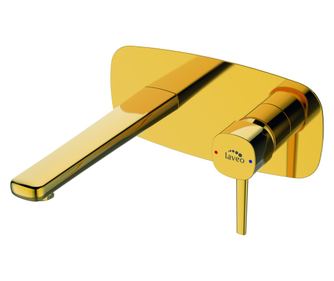 Смесител POLLA BAPG22P, За мивка, За вграждане, Златисто покритие