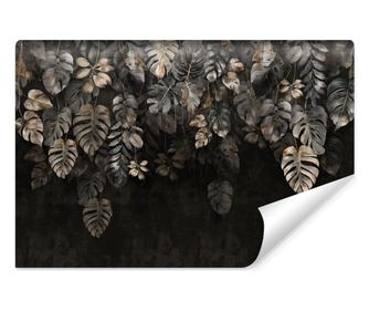 Fototapeta závěsné abstraktní tropické listy exotické do obývacího pokoje s módním 3D efektem  180x120cm