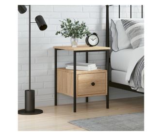 Κομοδίνο, δρυς Sonoma, 34x36x50 εκ., σύνθετο ξύλο