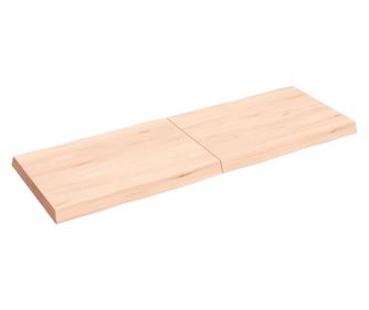 140x50x6 cm-es tmr tlgyfa asztallap, kezeletlen, organikus kontrral