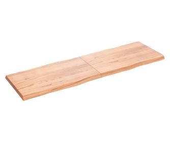 Asztallap, barna, 200x60x6 cm, kezelt tlgyfa, termszetes kontr