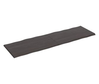 Asztallap, 200x60x4 cm, szrke, kezelt tlgyfa, organikus kontr