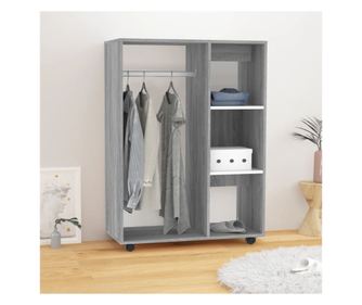 Omara, siva sonoma, 80x40x110 cm, obdelano les.