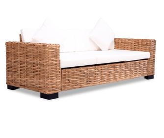 Canapea cu 3 locuri, ratan natural