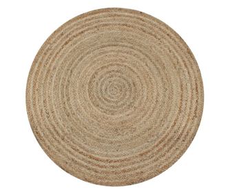 Preja iz jute, 90 cm, okrogla