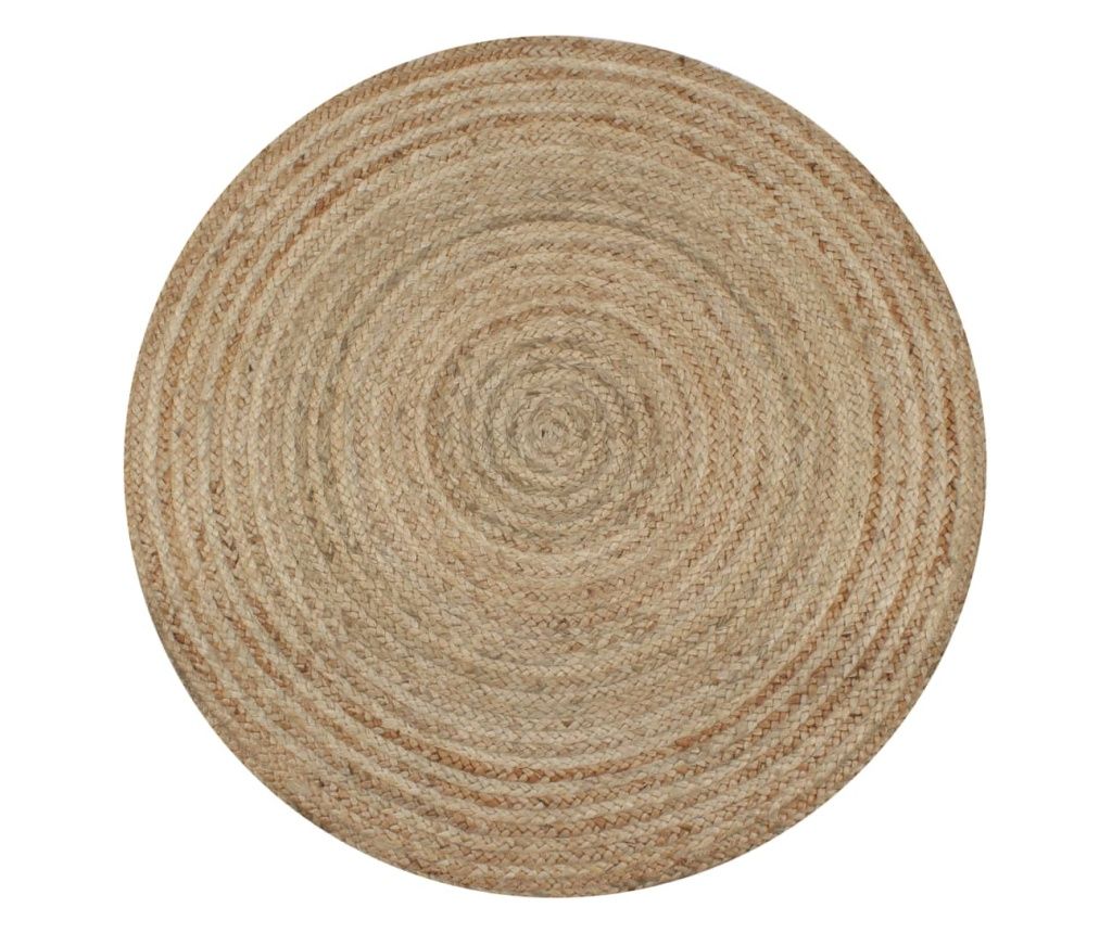 Sztt juta sznyeg, 90 cm, kerek