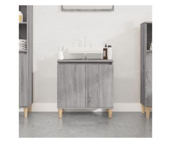 Mosdkagyl-szekrny, szrke sonoma, 58x33x60 cm, feldolgozott fa