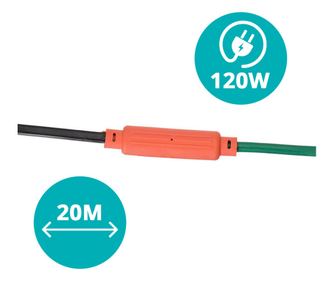 Cablu incalzitor de gradina pentru plante 120W, 20m