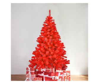 Piros műfenyő, 150cm 415ág