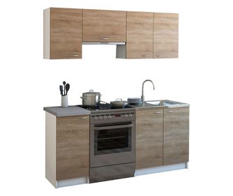 Кухненска композиция HM2441 цвят сонама-бял