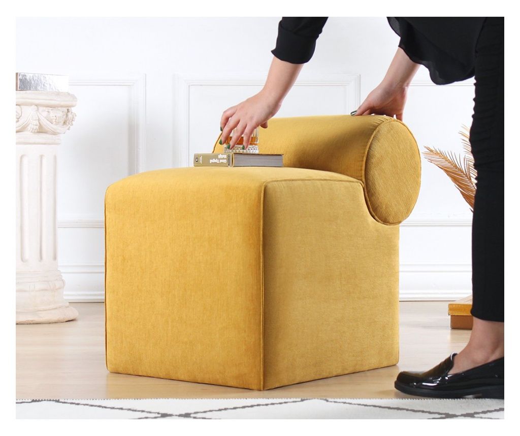 Σκαμπό, Linburg Puf - Κίτρινο