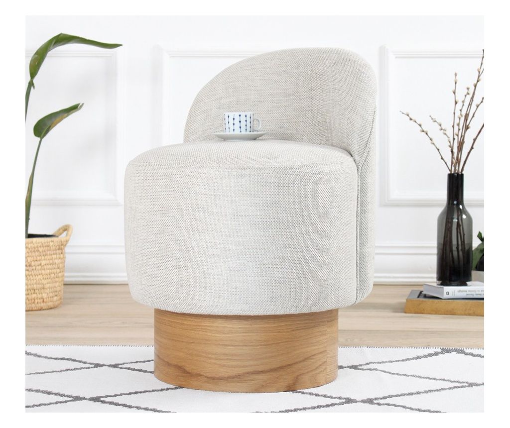 Puf, Barren Puf - svetlo siva 