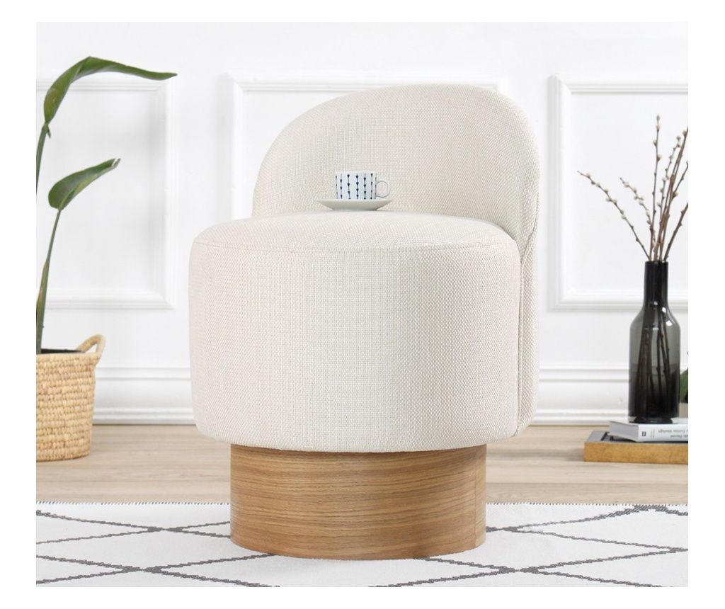 Σκαμπό, Barren Puf - Cream