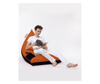 Πουφ για κάθισμα, Pyramid Large Double Color Bed - Πορτοκαλί