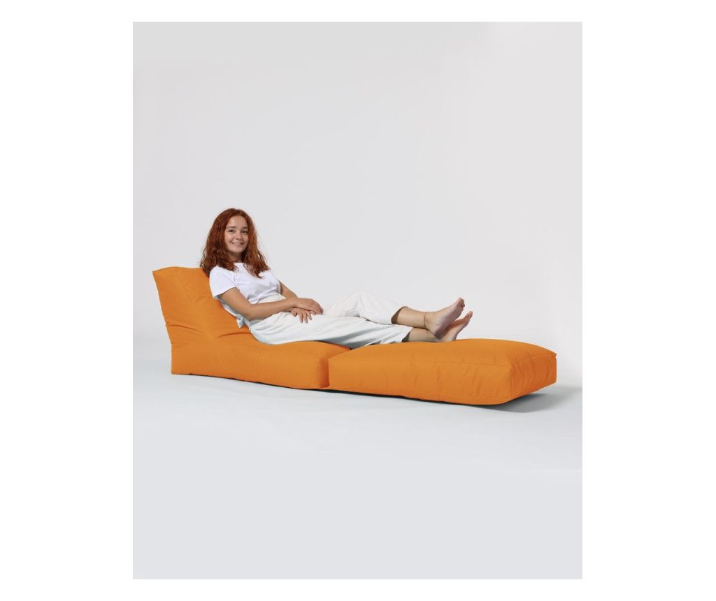 Bean Bag, Siesta Sofa Bed Pouf - Orange