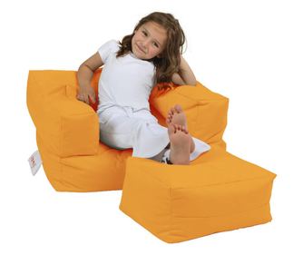 Σακί καθίσματος, Kids Single Seat Pouffe - Πορτοκαλί