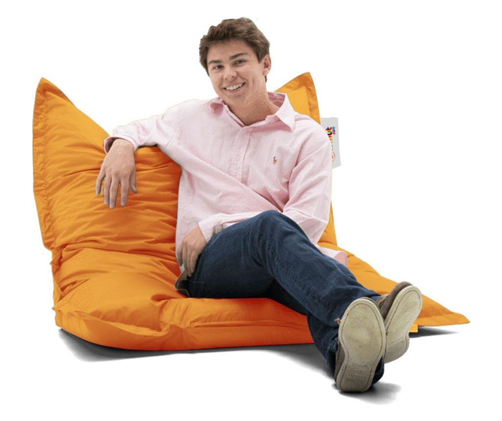 Градинска торба за зърна, възглавница Pouf 100x100 - Orange 