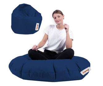 Garden Bean Bag, Iyzi 100 Cushion Pouf - Albastru inchis