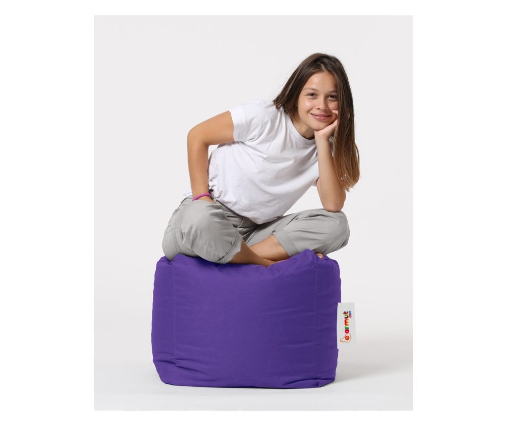 Garden Pouffe, kvadratni puf - vijolična 