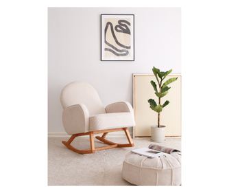 Naslonjač za ljuljanje, Yoko - White