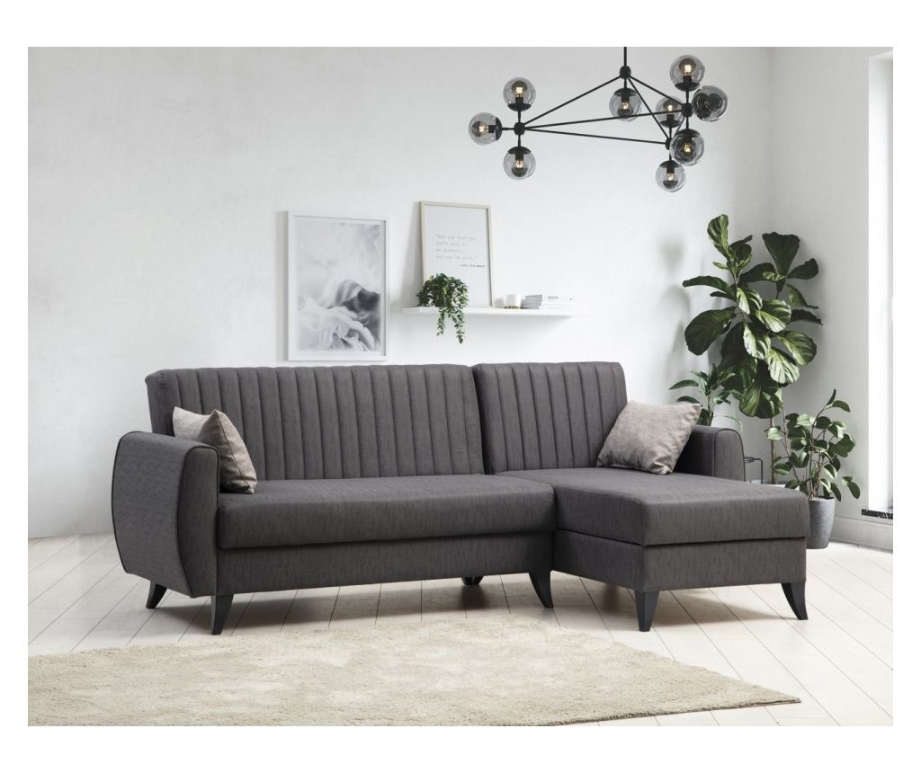 Corner Sofa, Alkon - Dark Grey