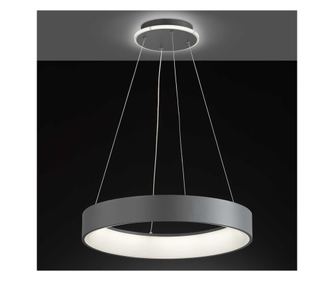 Lustra Suspendata  Led Wofi Shay 2 Dimabila Lumina Calda 3000K 3650 lumeni 39W Gri Antracit