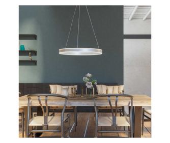 Lustra Suspendata Led Wofi Lena Dimabila 3000K  2200 lumeni 33W  Argintie