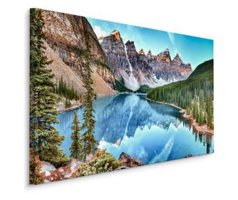 Tablou Canvas pentru Living Peisaj Lac in Munti, Muntii Tatra Decorarea peretilor, Decorati  100x70