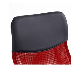 Ergonomikus irodai szék magasított háttámlával - piros