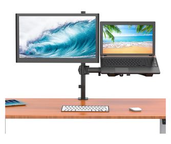 Biurkowy uchwyt na monitor i laptop