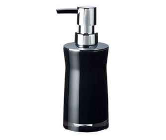 Dozator sapun lichid Ridder Disco, negru lucios, plastic acrilic, capacitate 210 ml Cod 38091