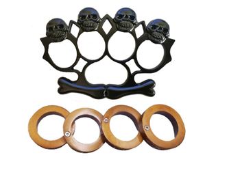 Set od dvije kutije za samoobranu Skull IdeallStore®, nehrđajući čelik