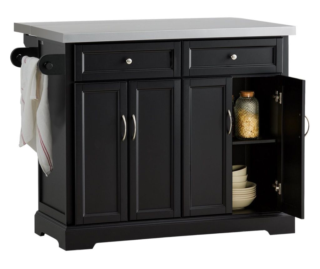 SoBuy konyhakocsi, kerekes konyhakocsi, konyhaszekrény FKW71-SCH