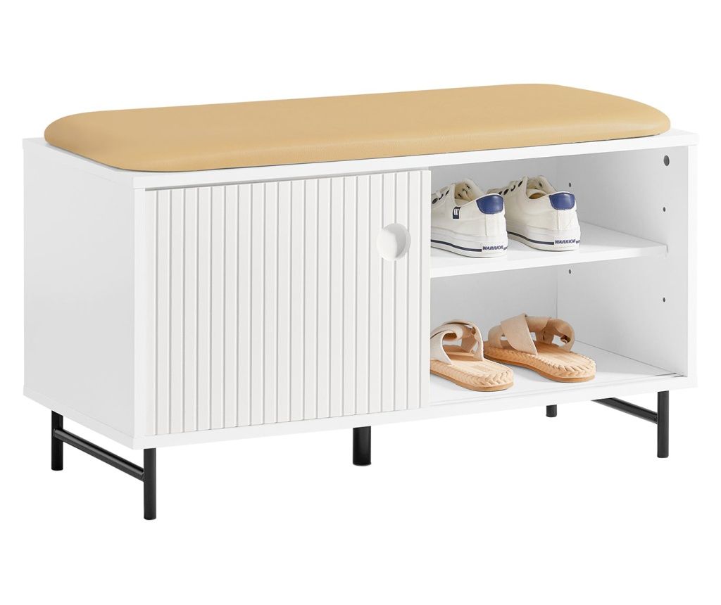 Shoe Bench with Sliding Doors FSR116-W