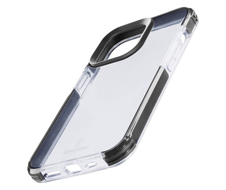 Cellularline Strong Guard Case Apple iPhone 15 Plus hátlap átlátszó fekete (TETRACIPH15MAXT)
