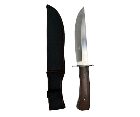 Cutit de vanatoare Wood Knife , IdeallStore® , 33 cm , Husa inclusa