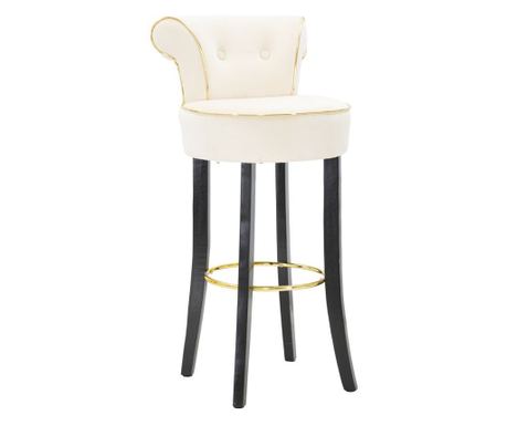 Scaun de bar LUXY crem, CM 46X48X96