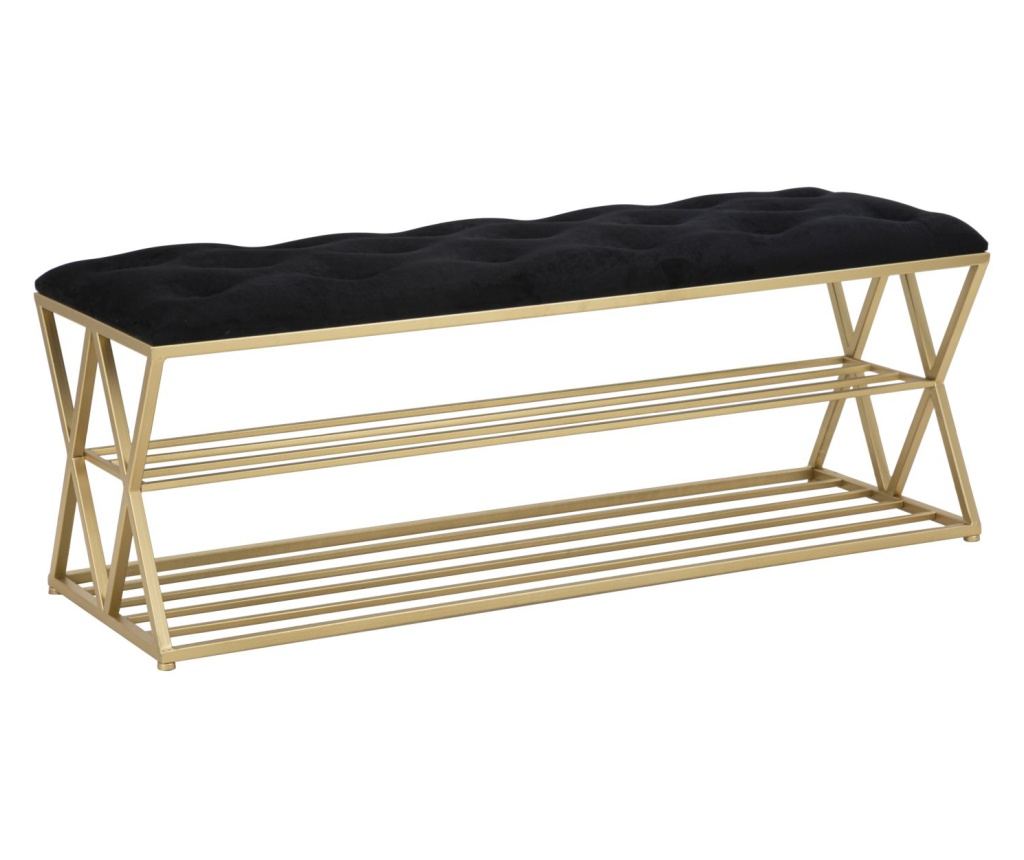 Klupica s policom za obuću cm 120x40x45 - 10