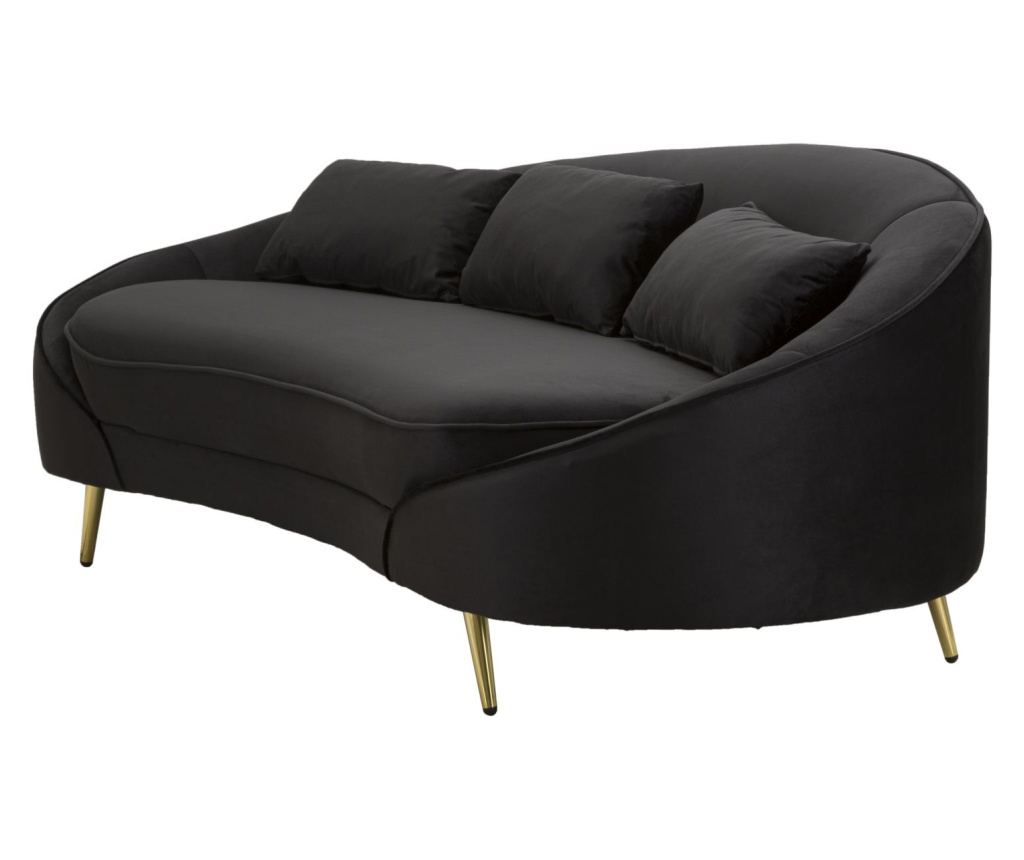 ΚΑΝΑΠΕΣ 3 ΘΕΣΕΩΝ OSLO ΜΕ ΜΑΞΙΛΑΡΙΑ ΜΑΥΡΟΣ CM 185X84X68 - 4