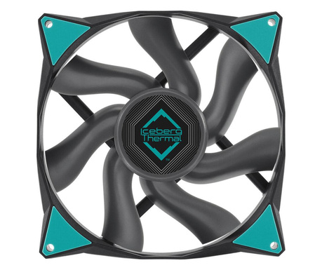 Ventilator IceGALE , Iceberg, 140 mm, Negru