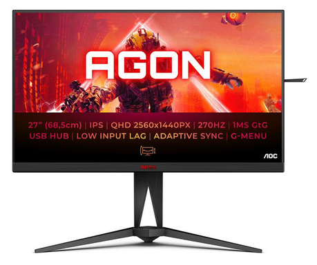 AOC AG275QZ/EU számítógép monitor 68,6 cm (27") 2560 x 1440 pixelek Quad HD Fekete, Vörös